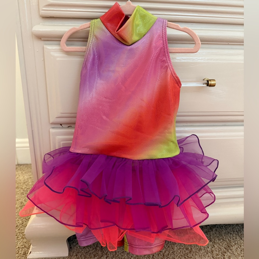 Colorful Kids Costume with Tutu